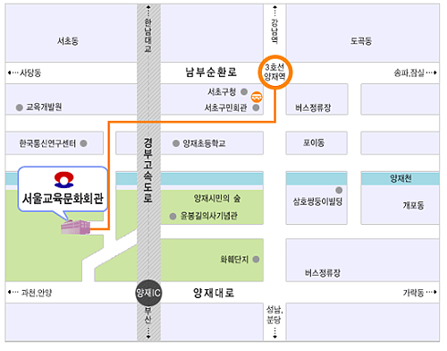 교육문화회관 약도