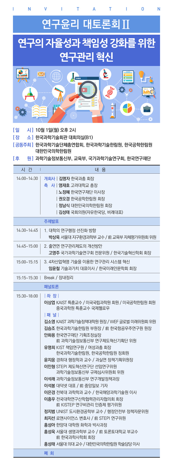 연구윤리 대토론회(Ⅱ) 연구윤리 대토론회(Ⅱ)