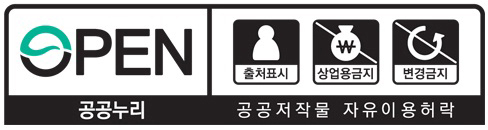 According to above KOGL, user can use public works freely and without fee regardless of its commercial use when user complies with the terms provided as follows, while the contents of public works is not modified or changed: